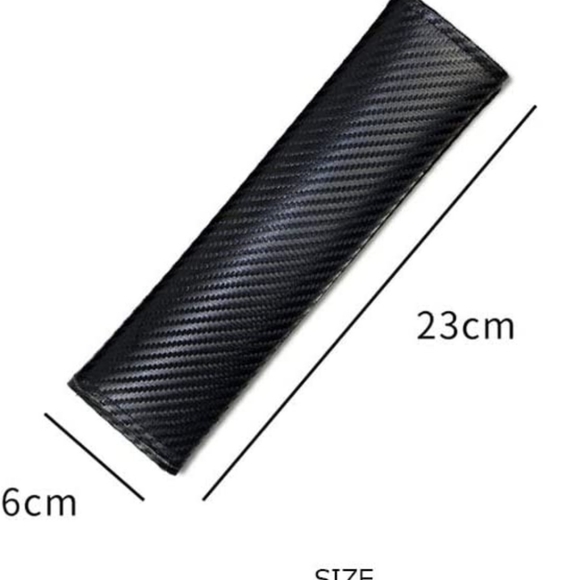 2 new Black and white Honda Civic seatbelt shoulder pads - Picture 4 of 4